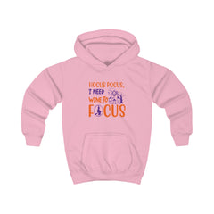 Hocus Pocus, I Need Wine To Focus Kids Hoodie