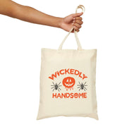 Wickedly handsome cotton Canvas Tote Bag