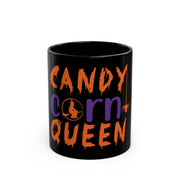 Candy corn queen black Mug 11oz