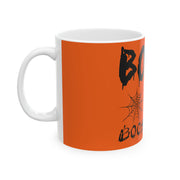 Bows and Boos Y’all Orange Halloween Mug, 11oz