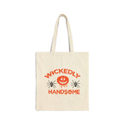 Wickedly handsome cotton Canvas Tote Bag