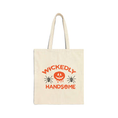 Wickedly handsome cotton Canvas Tote Bag