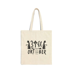 31st Oktober Cotton Canvas Tote Bag