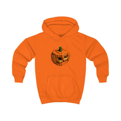 minecraft pumpkin halloween Kids Hoodie