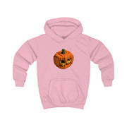 minecraft pumpkin halloween Kids Hoodie