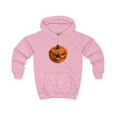 minecraft pumpkin halloween Kids Hoodie