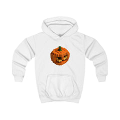 minecraft pumpkin halloween Kids Hoodie