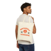 Wickedly handsome cotton Canvas Tote Bag