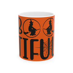 Boo tiful orange ceramic Mug, 11oz