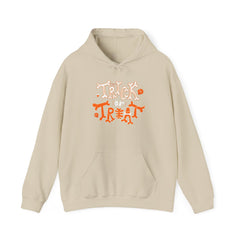 Trick or Treat unisex Heavy Hooded Sweatshirt